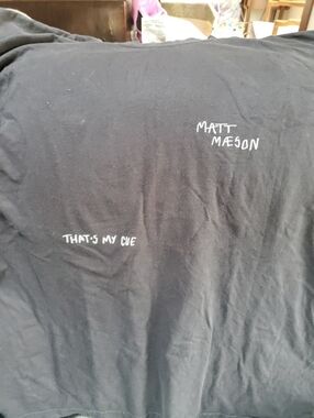 Matt Maeson That's My Cue 2023 Concert T Shirt Size XL